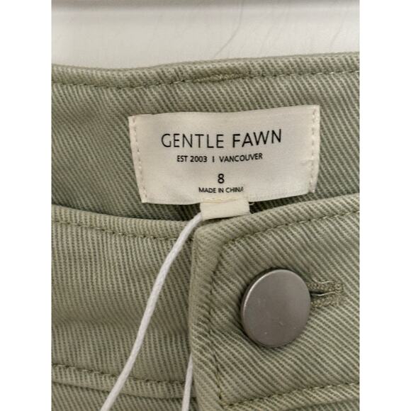 Gentle Fawn Everett Pants Jeans Wide Leg Womens Size 8 Green Cactus New - Picture 2 of 6